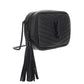 Lou Mini Bag in Quilted Grain de Poudre Embossed Leather - Black