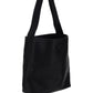 Hammered Leather Shopping Bag - Black