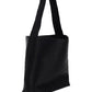 Hammered Leather Shopping Bag - Black