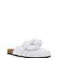 Chain Loafer Mules - White