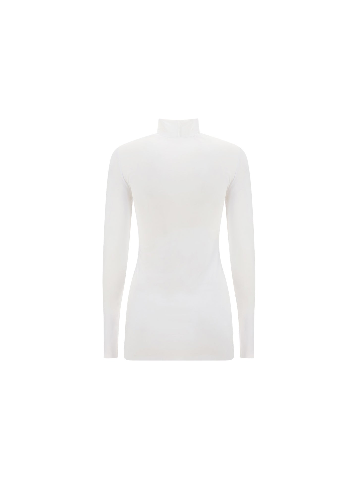 Jersey Turtleneck Top - White