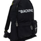 Quote Nylon Backpack - Black/White