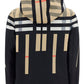 Sliced Check Nylon Hooded Jacket - Archive Beige