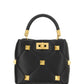 Small Roman Stud The Handle Bag In Nappa - Black