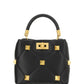 Small Roman Stud The Handle Bag In Nappa - Black