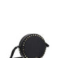 Rockstud Round Shoulder Bag - Black