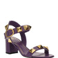 Roman Stud Calfskin Sandal 60MM - Purple