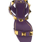 Roman Stud Calfskin Sandal 60MM - Purple