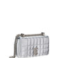 Quilted Metallic Leather Mini Lola Bag - Silver