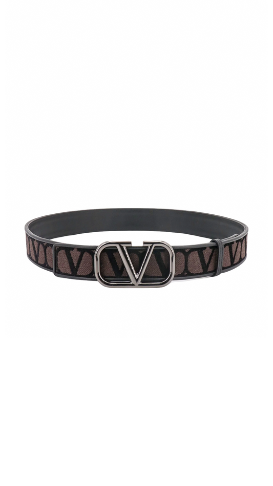 Toile Iconograph Belt - Brown/Grey