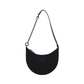 Mini Vlogo Signature Grainy Calfskin Hobo Bag - Black