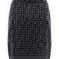 Crocheted Cashmere Skirt - Black