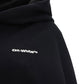 Embroidered-Logo Cropped Hoodie - Black