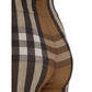 Check Print Stretch Jersey Cycling Shorts