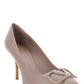 VLogo Signature Embellishment Calfskin Pump - Poudre