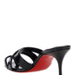 Simply Mule Sandal - Black / Patent