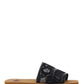 Woody Lace Mule Sandals - Black