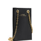 Nano Tote Leather Shoulder Bag - Black