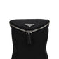 Re-Nylon and Leather Shoulder Bag - Black