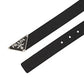 Saffiano Leather Belt - Black