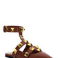 Roman Stud Ballet in Calfskin - Tan