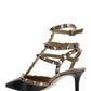 Rockstud Caged Pump 65mm - Black / Nude