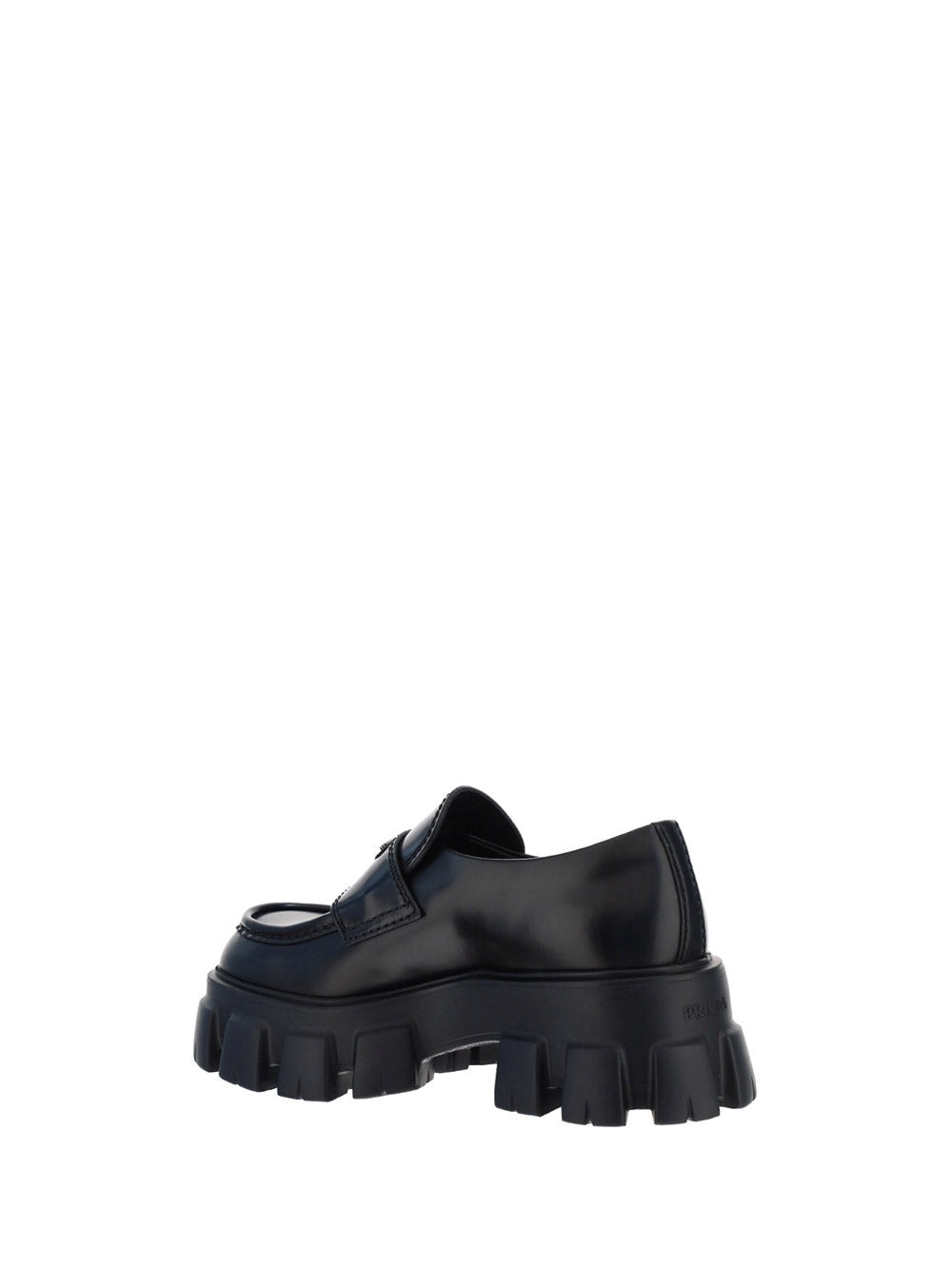 Monolith Brushed Leather Loafers - Black