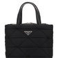 Re-Nylon Padded Tote Bag - Black