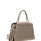 Mini Tess Day Bag in Grained & Shiny Calfskin - Powder