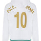 Jersey hoodie with patch - White