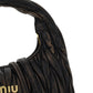Miu Wander Matelassé Nappa Leather Mini Hobo Bag - Sand/Coffee