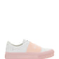 Sneakers In Leather With Givenchy Webbing - White / Powder Pink