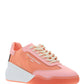 Loop Lace-Up Sneakers - Peach