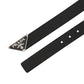 Saffiano Leather Belt - Black