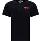 Double Heart T-shirt -  Black