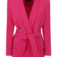 Double-breasted Blazer - Fuchsia