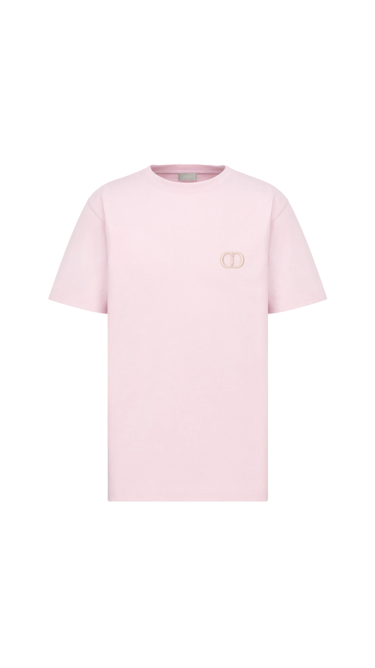 'CD Icon' T-shirt Relaxed Fit - Light Pink