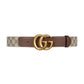 GG Double G Buckle Belt - Brown