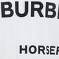Horseferry Print Cotton Oversized T-shirt - White