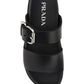 Strap Sandal with Buckle - Black