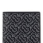Monogram Print International Bifold Wallet - Black / White