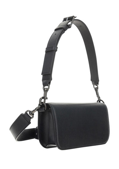 Loco Calfskin Messenger Bag - Black