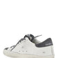 Super-Star Sneakers In Leather and Suede - White / Grey