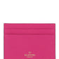 Rockstud Leather Card Case - Pink PP