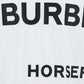 Horseferry Print Cotton Oversized T-shirt - White
