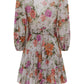 Pattie Wrap Mini Dress - Cream Floral