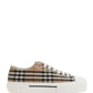 Vintage Check Cotton Sneakers