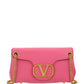 Stud Sign Nappa Shoulder Bag - Pink