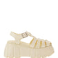 Rubber Platform Sandals - White