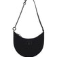 Mini Vlogo Signature Grainy Calfskin Hobo Bag - Black
